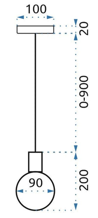 Lampada Da Soffitto Singola Retro Gold APP649-1CP