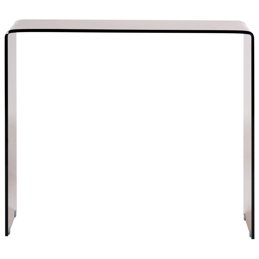 Tavolino consolle in vetro temperato marrone stile Minimalista