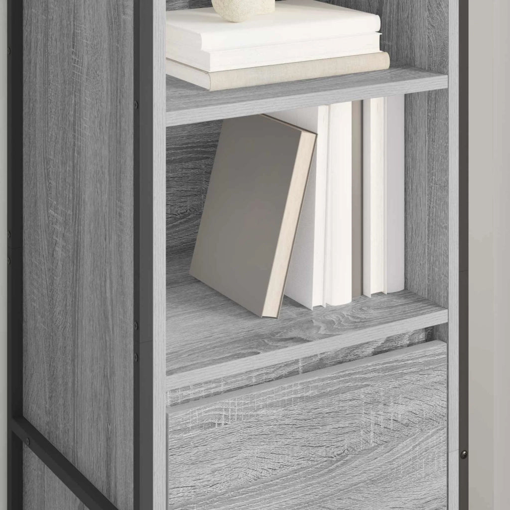 Armadio per Libri con cassetto Grigio Sonoma 43 x 36 x 150.5 cm 886627