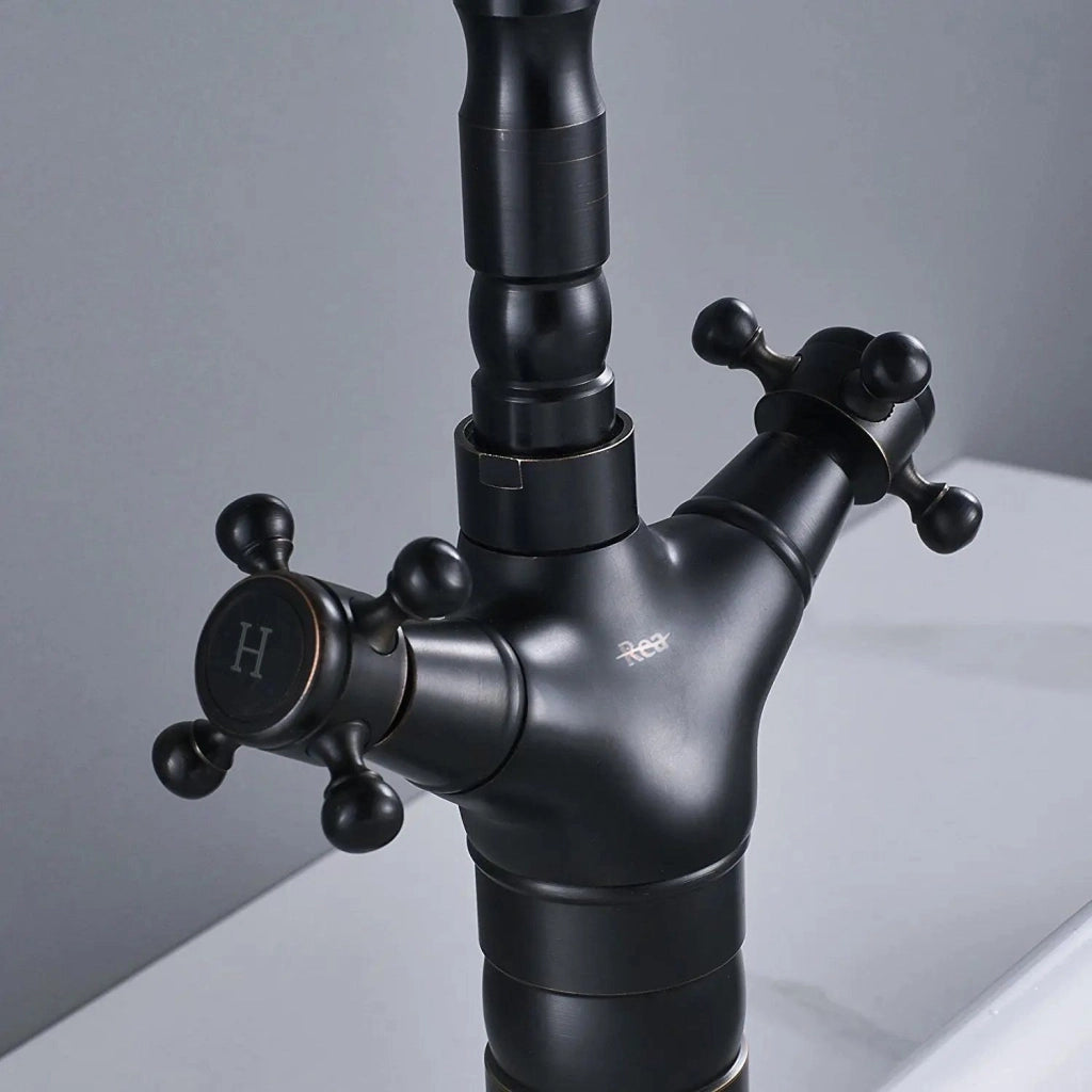 Rubinetto Da Bagno / Da Cucina Rea Rustico Old Black