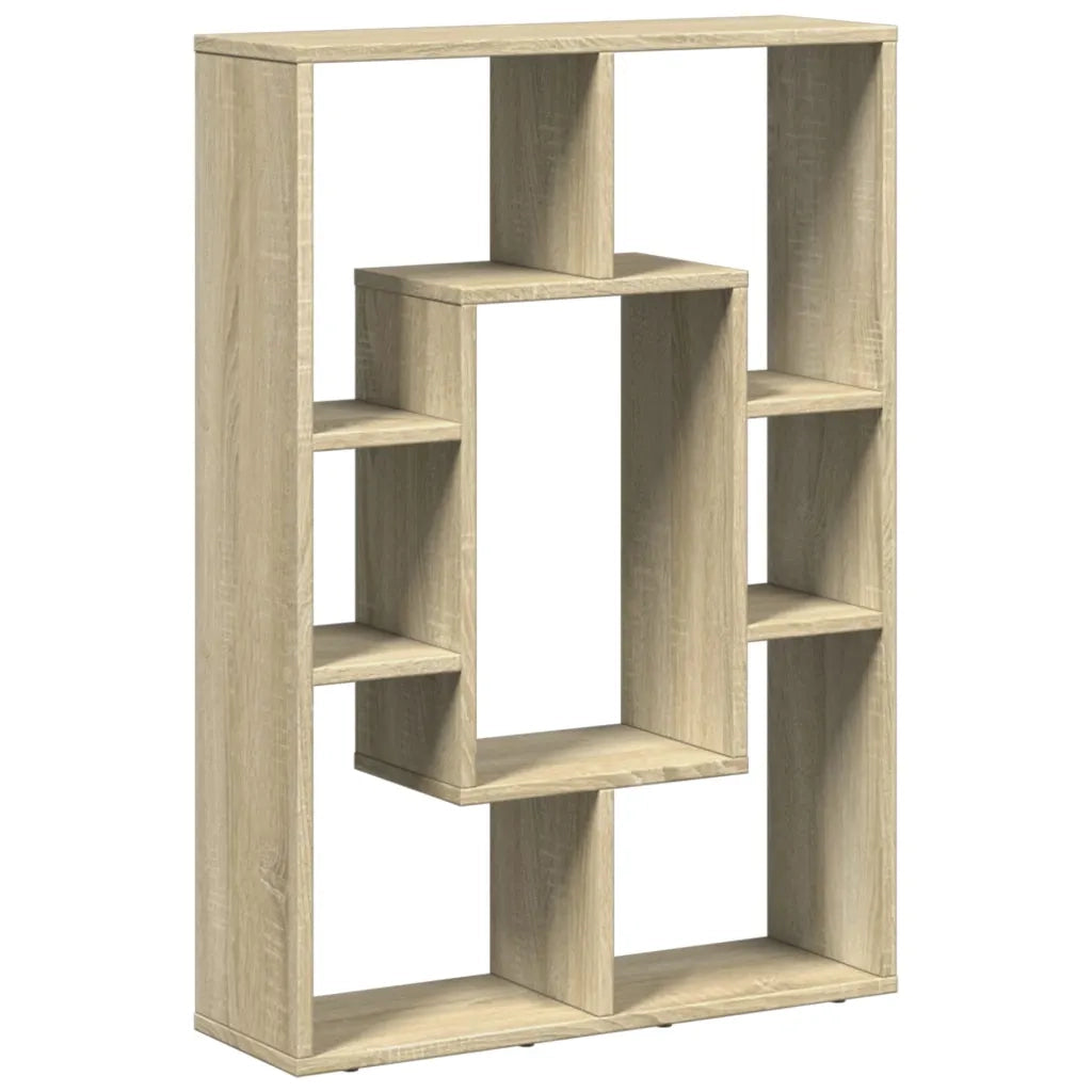 Libreria-Scaffale per Libri-Mobile di Stoccaggio Rovere Sonoma 63x20x90 cm in Truciolato