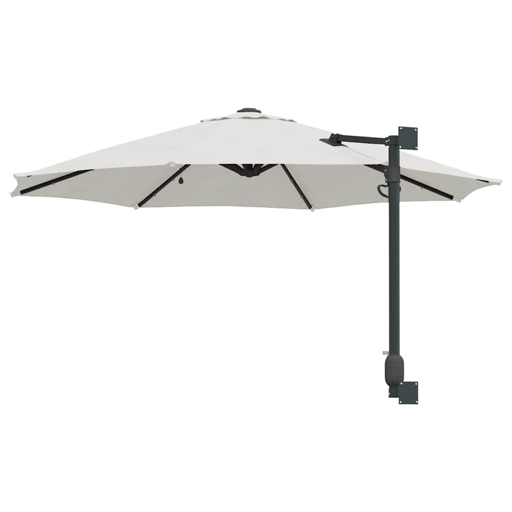 Ombrellone da giardino moderno inclinabile 248 x 248 x 148 cm funzionale atmosfera accogliente poliestere color sabbia 02_0058642
