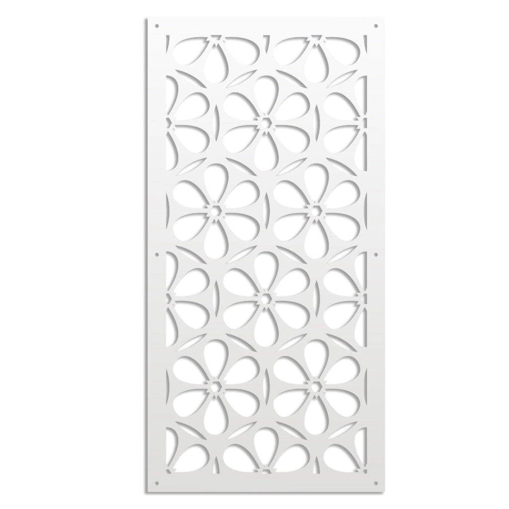 ESAPRIME - Pannello in PVC traforato - Parasole Colore: bianco, Misura: 47x94 cm