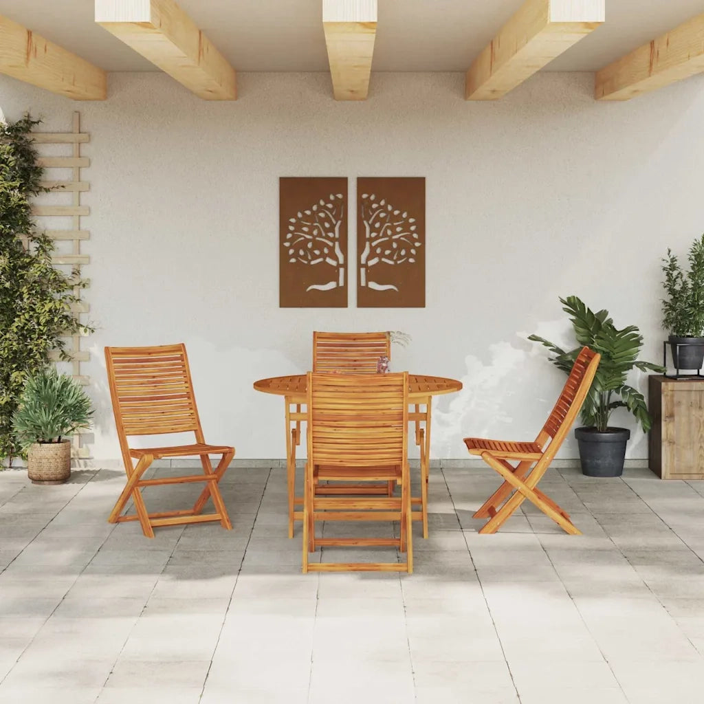 Set da Pranzo per Giardino 5 pcs Marrone 3375708