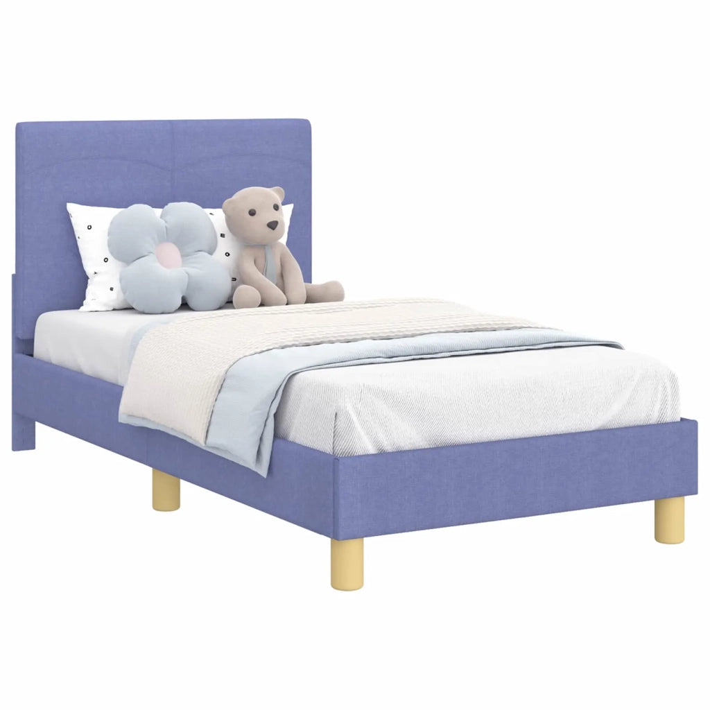 Struttura letto bambini con testata-Giroletto per bambini Blu jeans 80 x 160 cm 603457