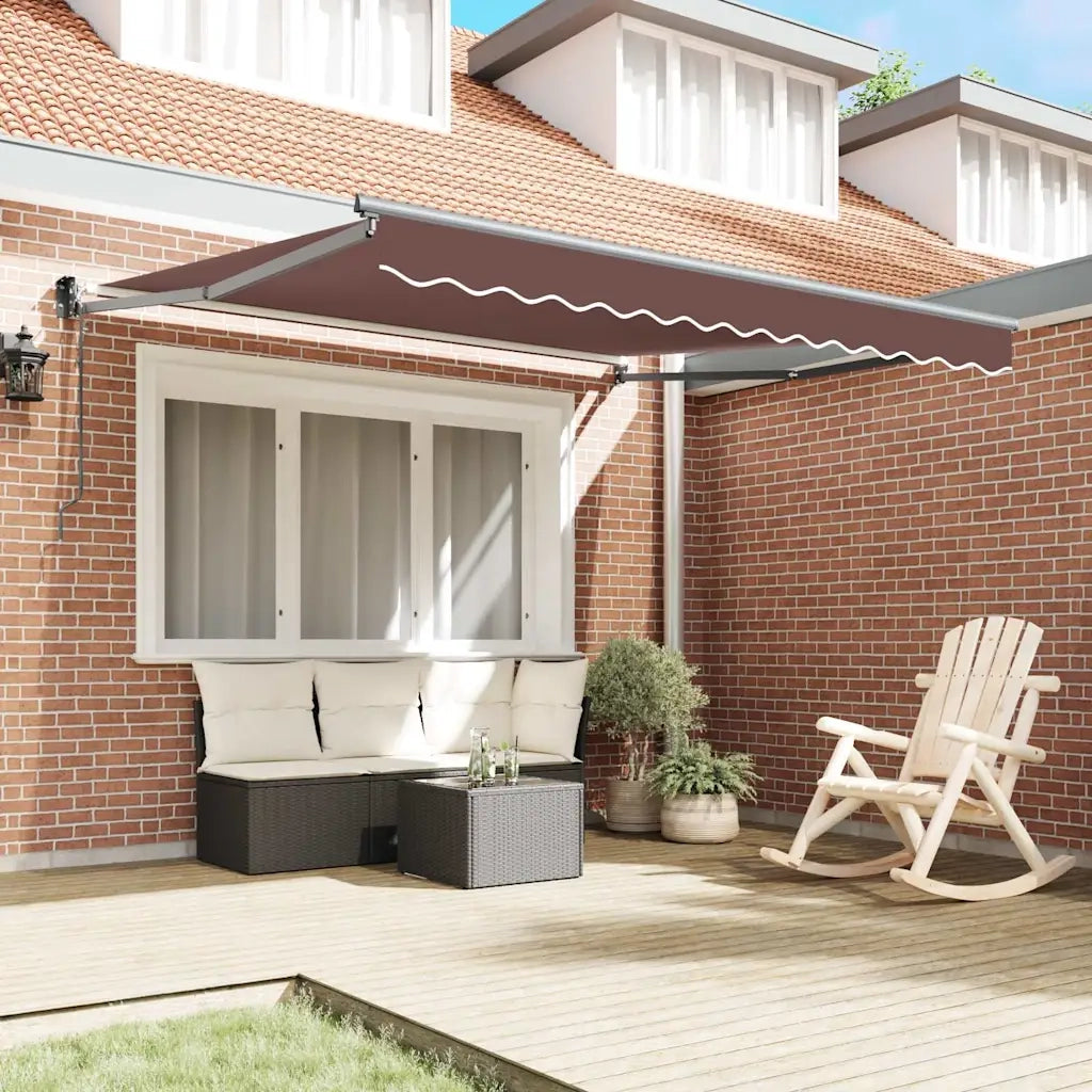 Tenda da Sole Retrattile Automatica Marrone 300x250 cm 3215713