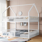 Letto a castello funzione casa metallo 140x200 cm