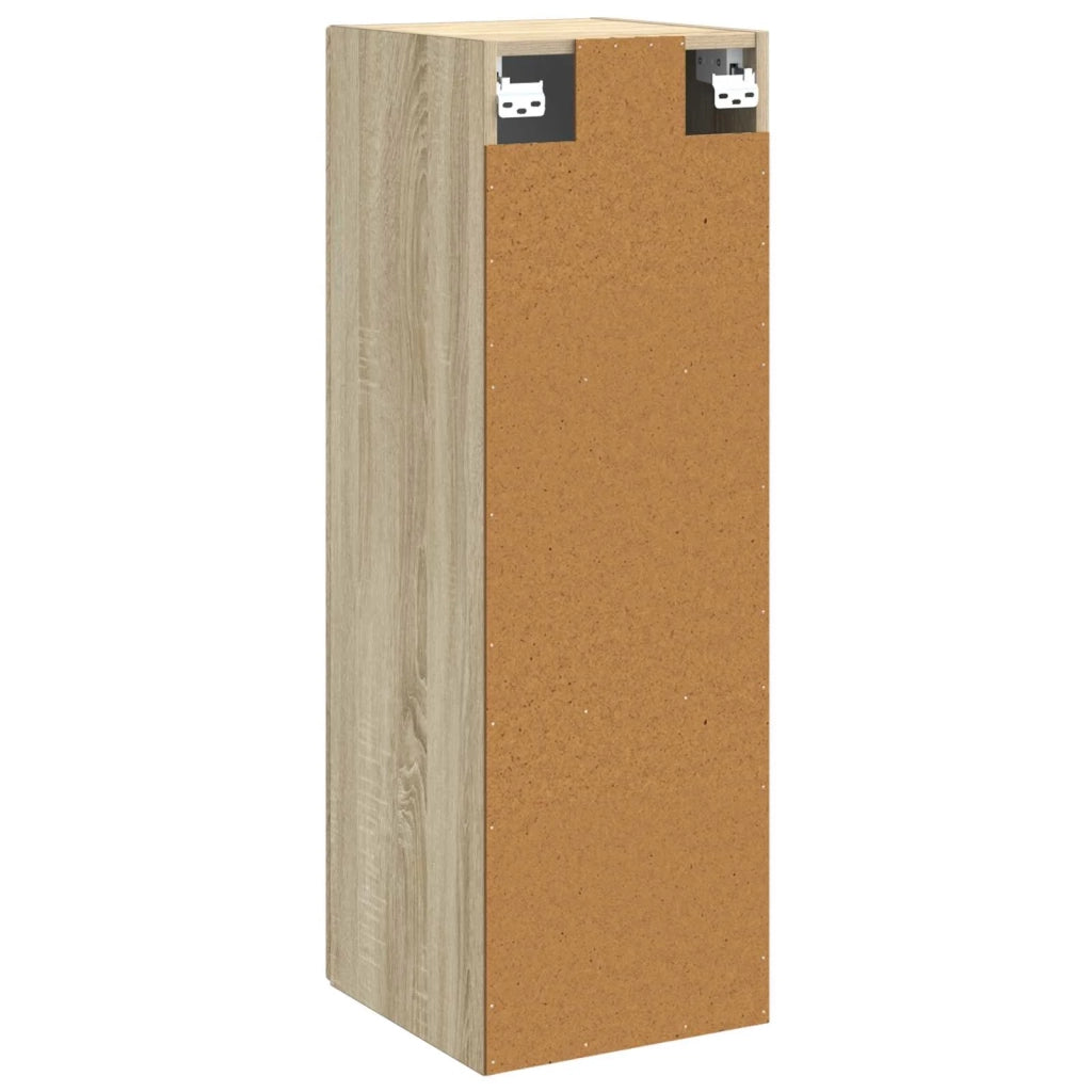 Mobiletto da Bagno a Muro Rovere Sonoma 33 x 34,5 x 60 cm 890534