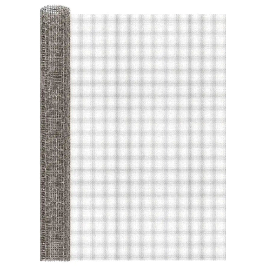 Rete per schermatura 100 x 500 cm 3 Mesh Argento 42039639