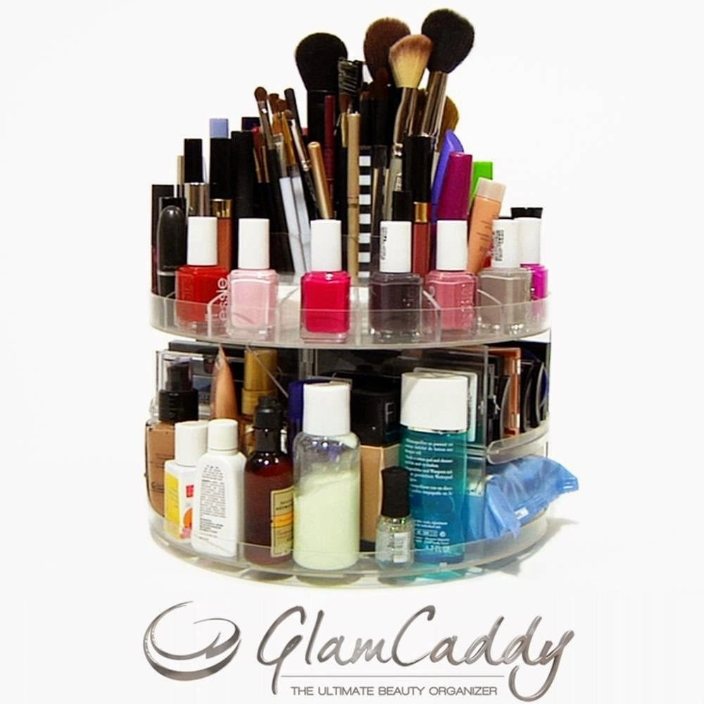 Trade Shop - Organizer Espositore Cosmetici Make Up Trucco Girevole Rotante 360° Glam Caddy -