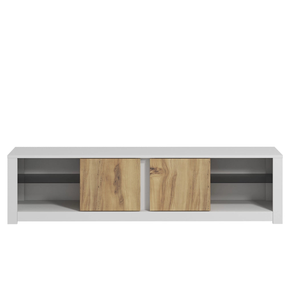 Porta TV in legno "Aydos" 180 x 35 x 45 cm - Bianco