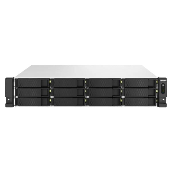 Qnap ts-h1887xu-rp nas armadio (2u) intel xeon e e-2336 32 gb ddr4 0 tb quts hero nero, bianco - TS-H1887XU-RP-E2336-32G
