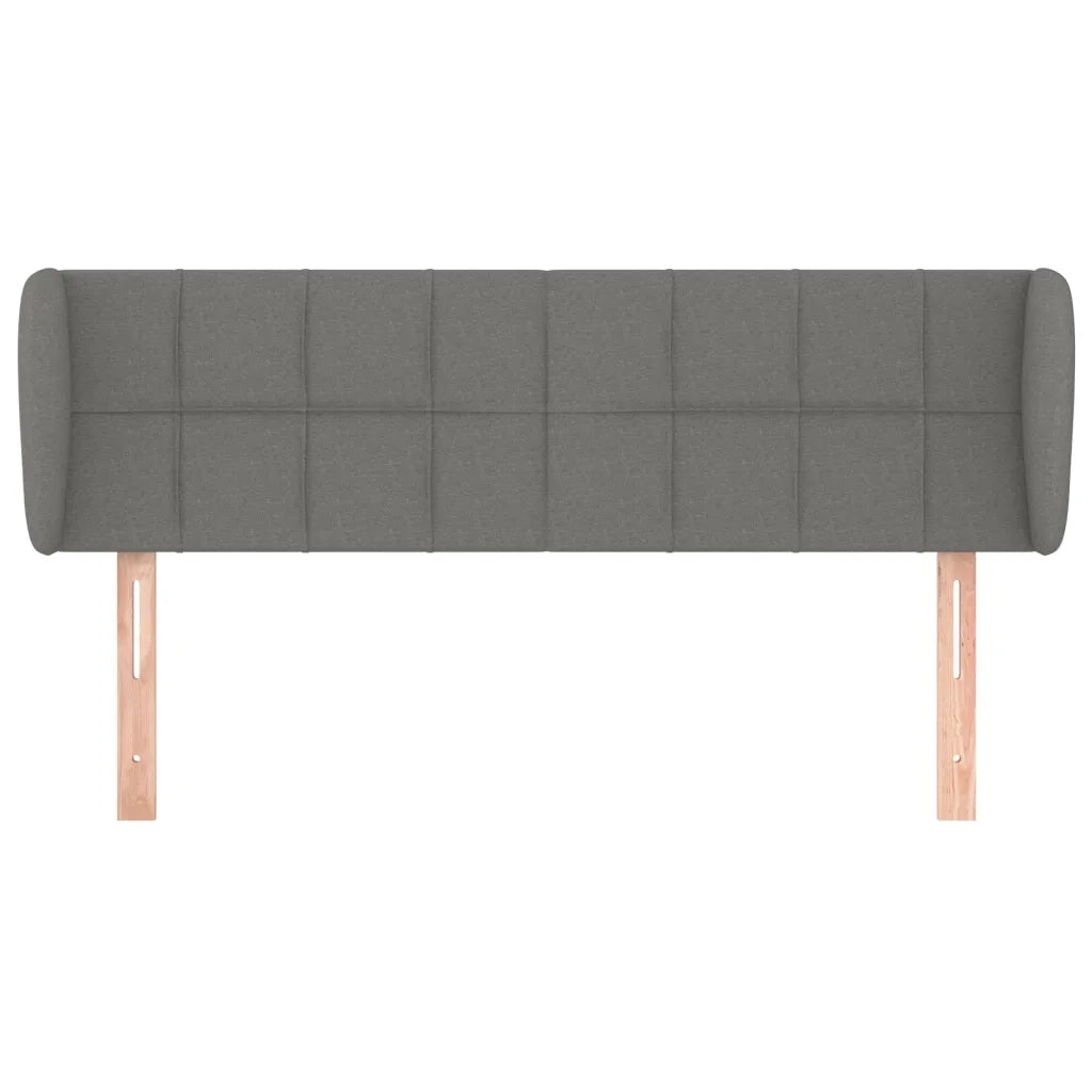 Testiera ad Orecchio Grigio Scuro 147x23x78/88 cm in Tessuto 3117143