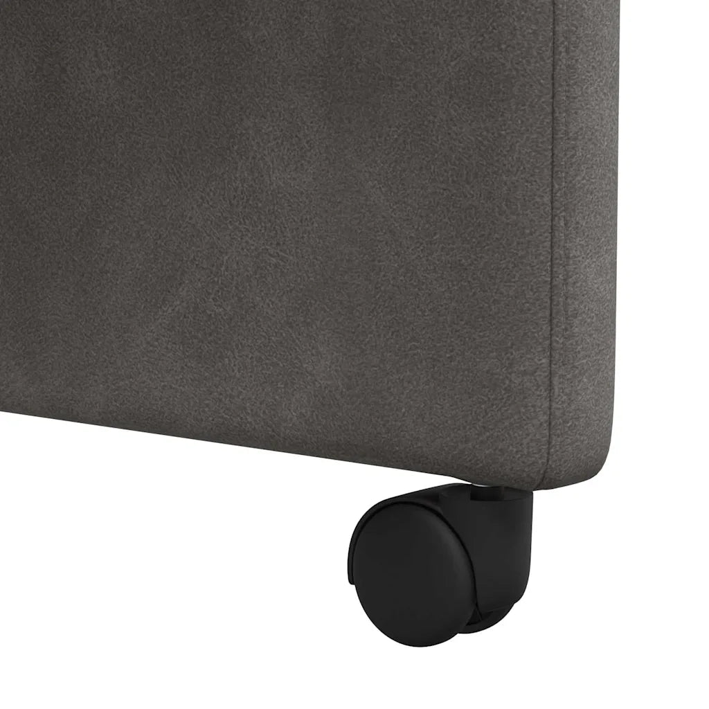 Sedie da Pranzo con Ruote con ruote 2 pcs Nero 58 x 67 x 97 cm 42017857