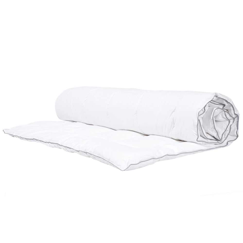 Piumino cotone poliestere imbottitura 155 x 200 cm per chi soffre di allergie