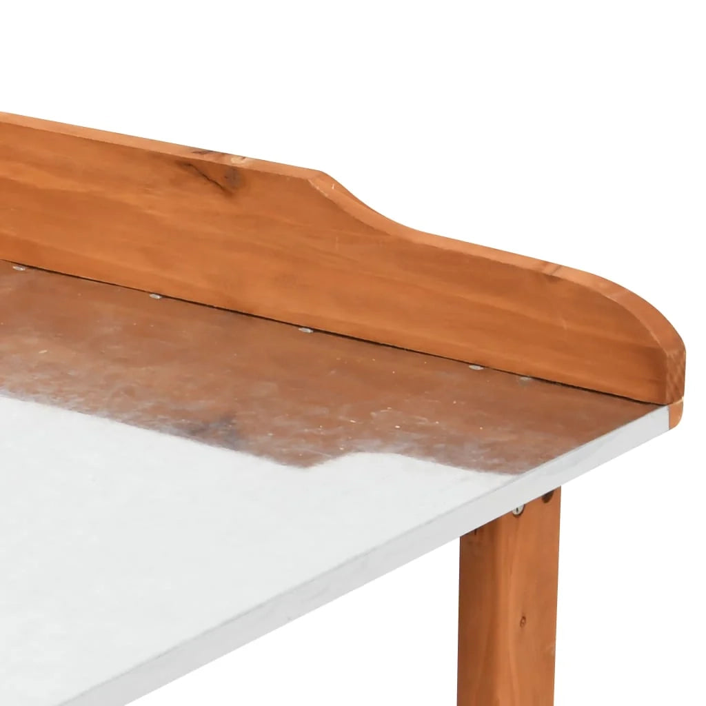 Portavasi mobiletto portafiori 76 x 37 x 89 cm legno di abete marrone 02_0045165