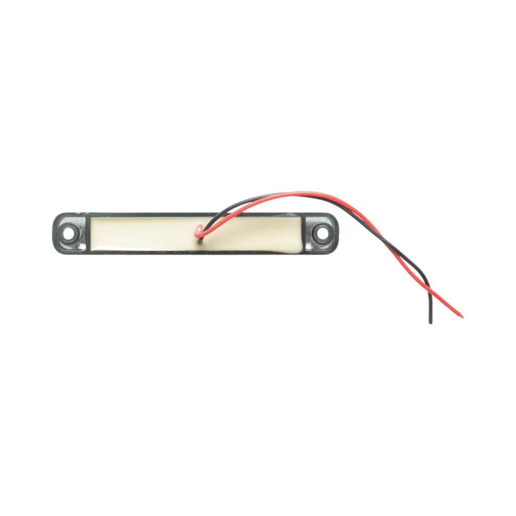 Luce di posizione laterale a LED sottile 12-24V rosso fumé 100x15x10mm FR0176