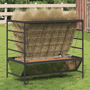 Mangiatore per Bestiame Argento 100 x 60 x 90 cm