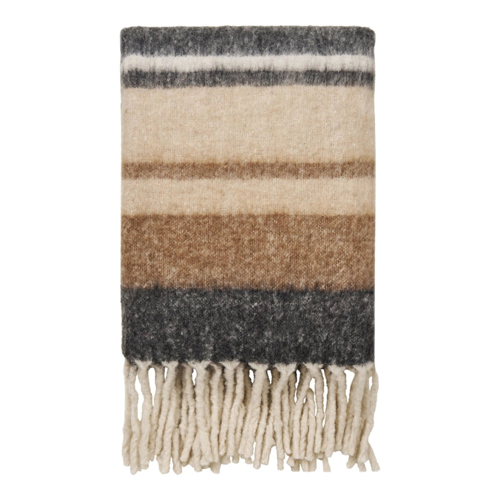 Plaid Carmel, Beige, Lana, 130x1x170 cm