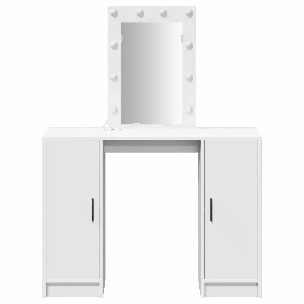 Tavolo da Trucco Bianco 102 x 33 x 135 cm Legno multistrato 865181