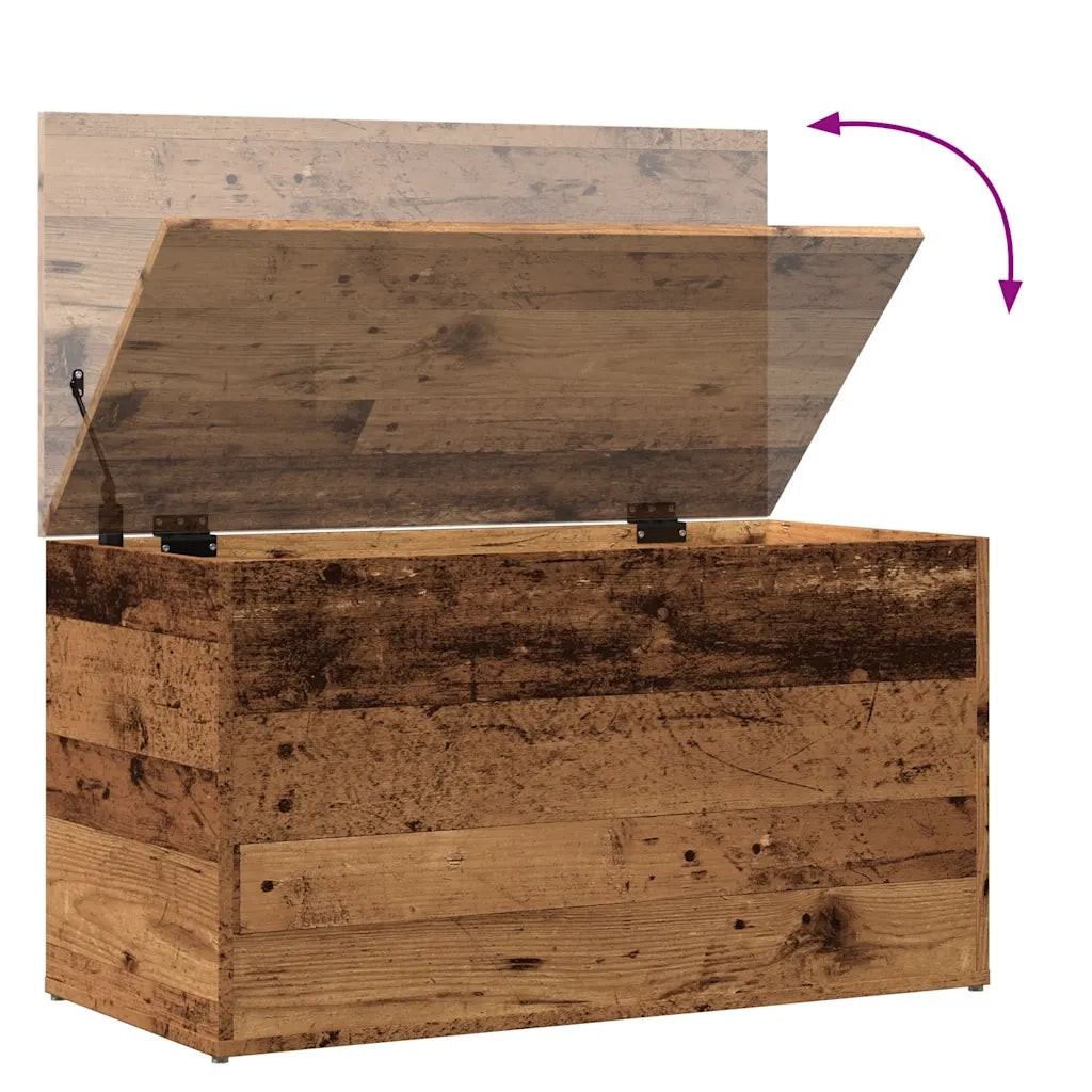 Cassapanca Legno Antico 84x42x46 cm in Legno Ingegnerizzato 856568