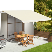 Tessuto di Ricambio per Tenda da Sole Crema 500x350 cm Poliestere 311932
