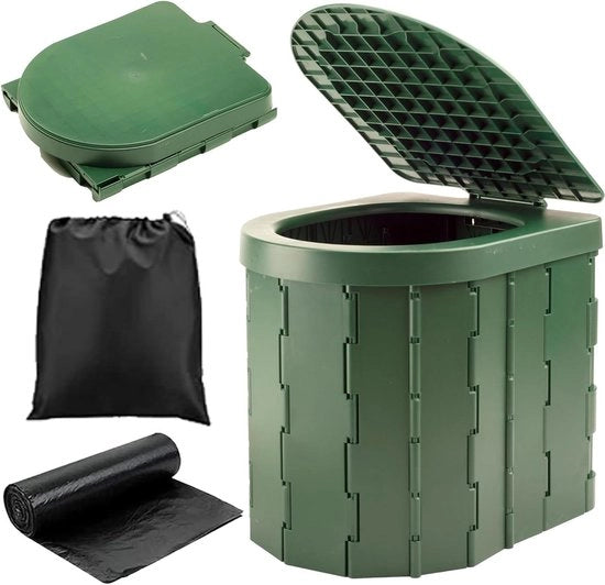 Toilet Portatile per Campeggio - Contenitore di Cassetta di Cottura Raffreddabile per Campeggiatori