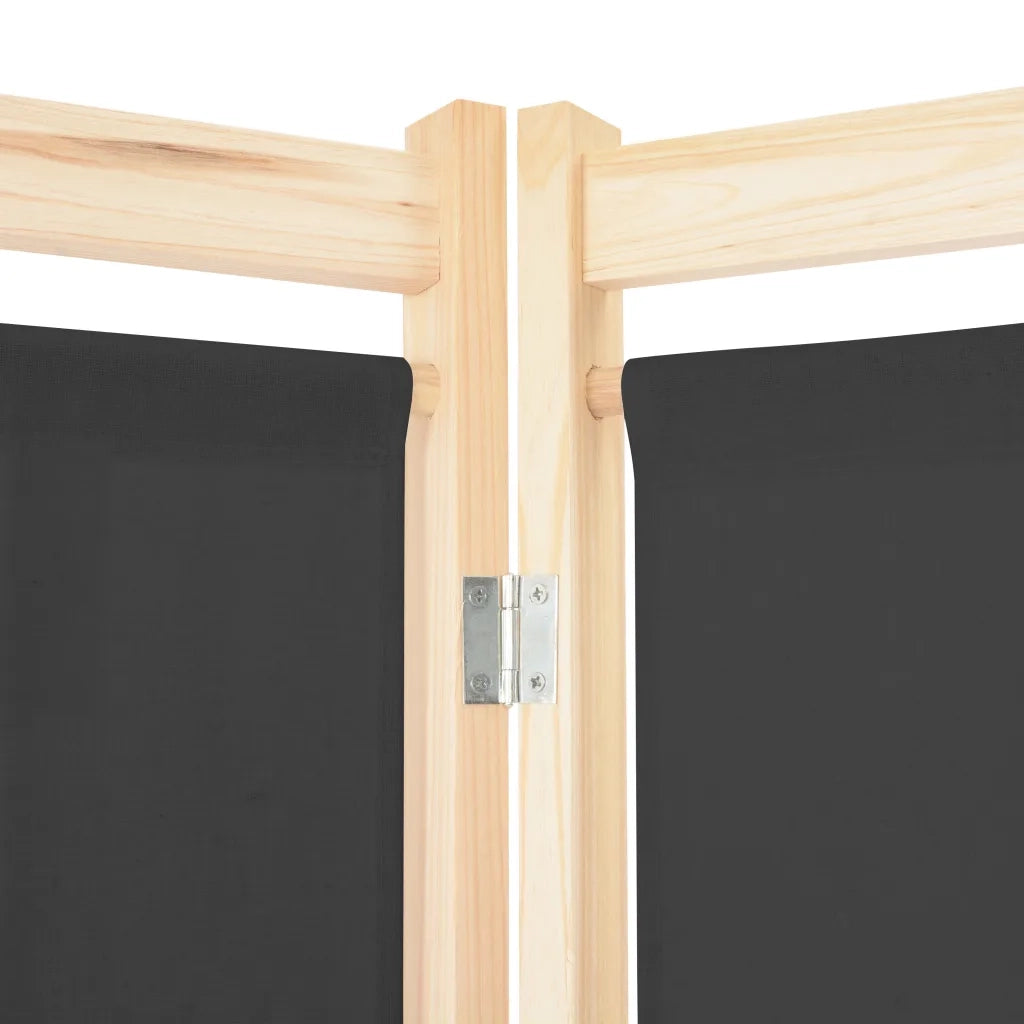 Divisorio Ambienti | Divider per stanze | Paravento a 6 Pannelli Grigio 240x170x4 cm in Tessuto