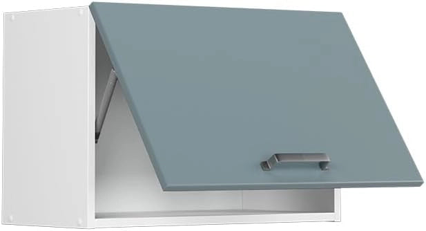 Pensile da cucina R-Line, Grigio-blu, 60 cm Piatto, per la libera combinazione all'interno di sistemi cucina modulari