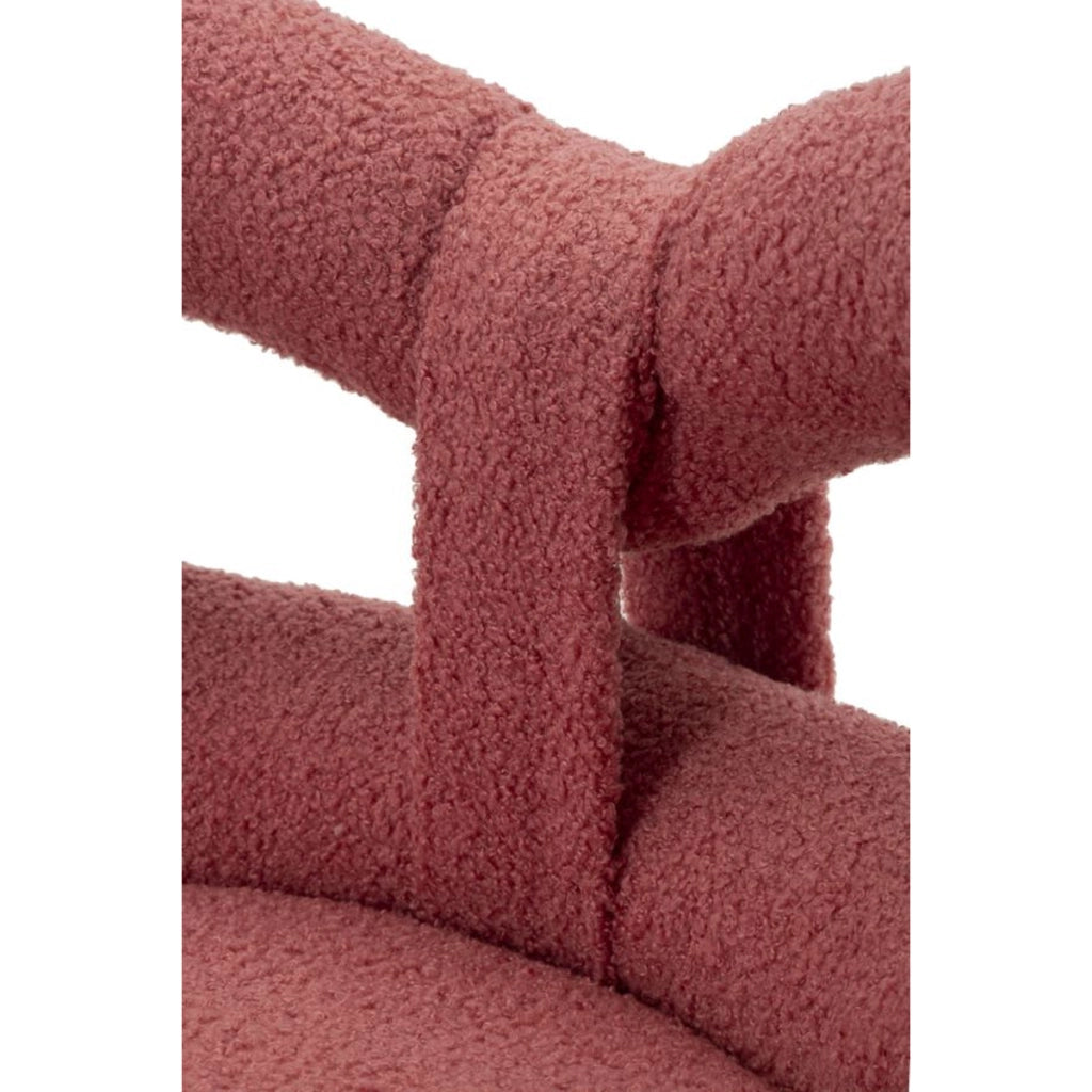 Sedia Fiocco 1, Rosa, MDF, 40x40x67 cm