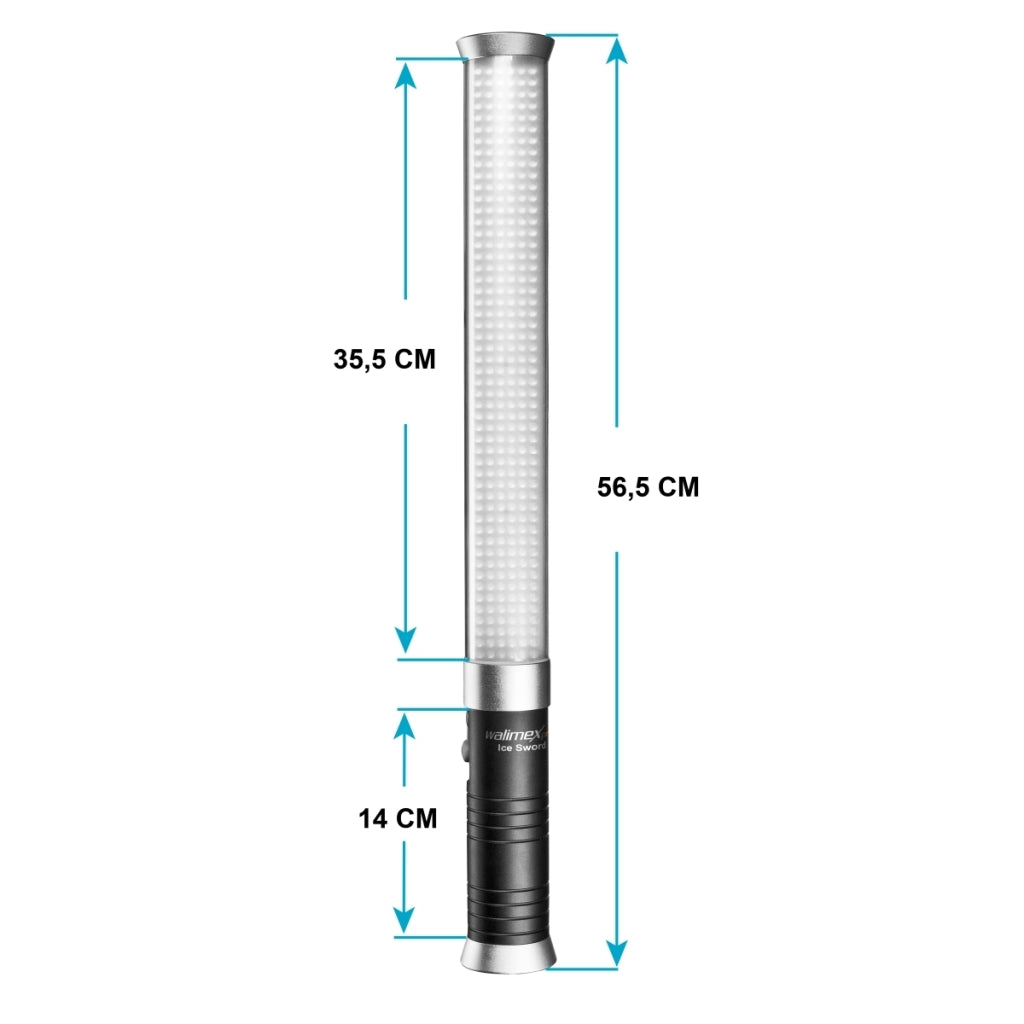 Ice Sword 300 Plus Tubo luminoso LED per illuminazione fotografica, Luce studio dimmerabile per foto video utilizzabile a mano o su un treppiedi, con telecomando