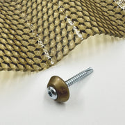 Viti in metallo zincato M5 x 40 mm con rondella di tenuta in bronzo MK PC DIAMONDS 50 pezzi