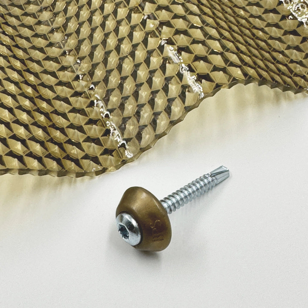 Viti in metallo zincato M5 x 40 mm con rondella di tenuta in bronzo MK PC DIAMONDS 50 pezzi