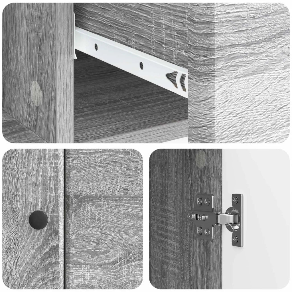 Credenza Grigio Sonoma 66 x 34,5 x 90 cm Legno ingegnerizzato