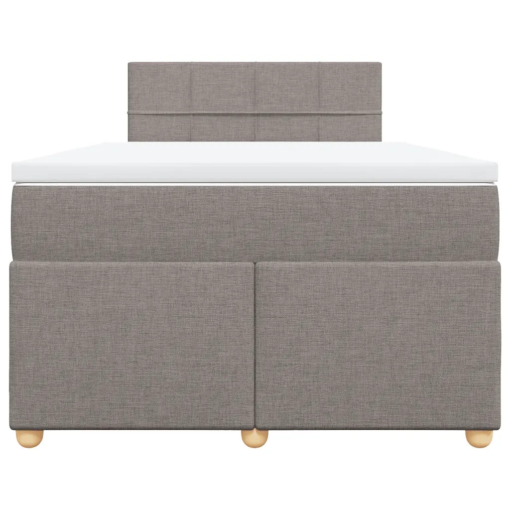 Giroletto a Molle con Materasso Tortora 120x190 cm in Tessuto 3286623