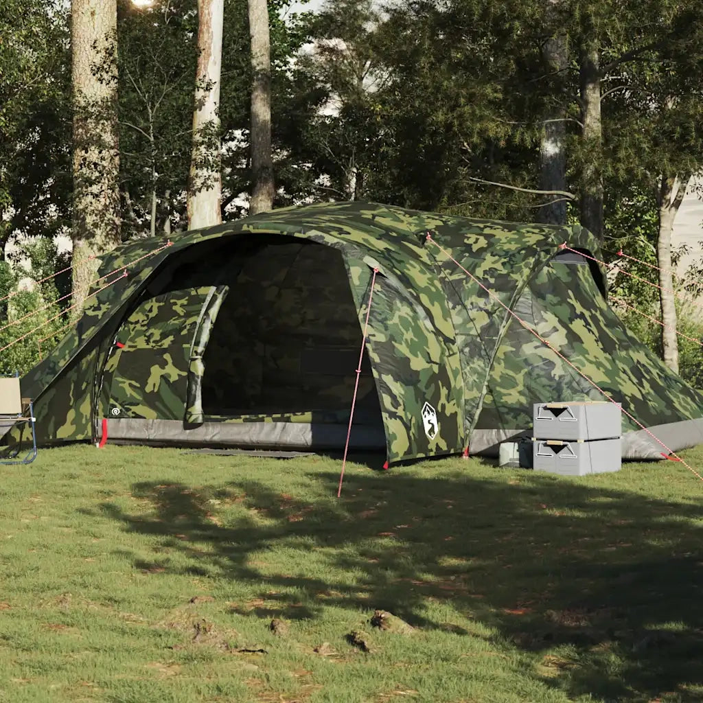 Tenda da Campeggio a Cupola per 6 Persone Mimetica Impermeabile 4009472
