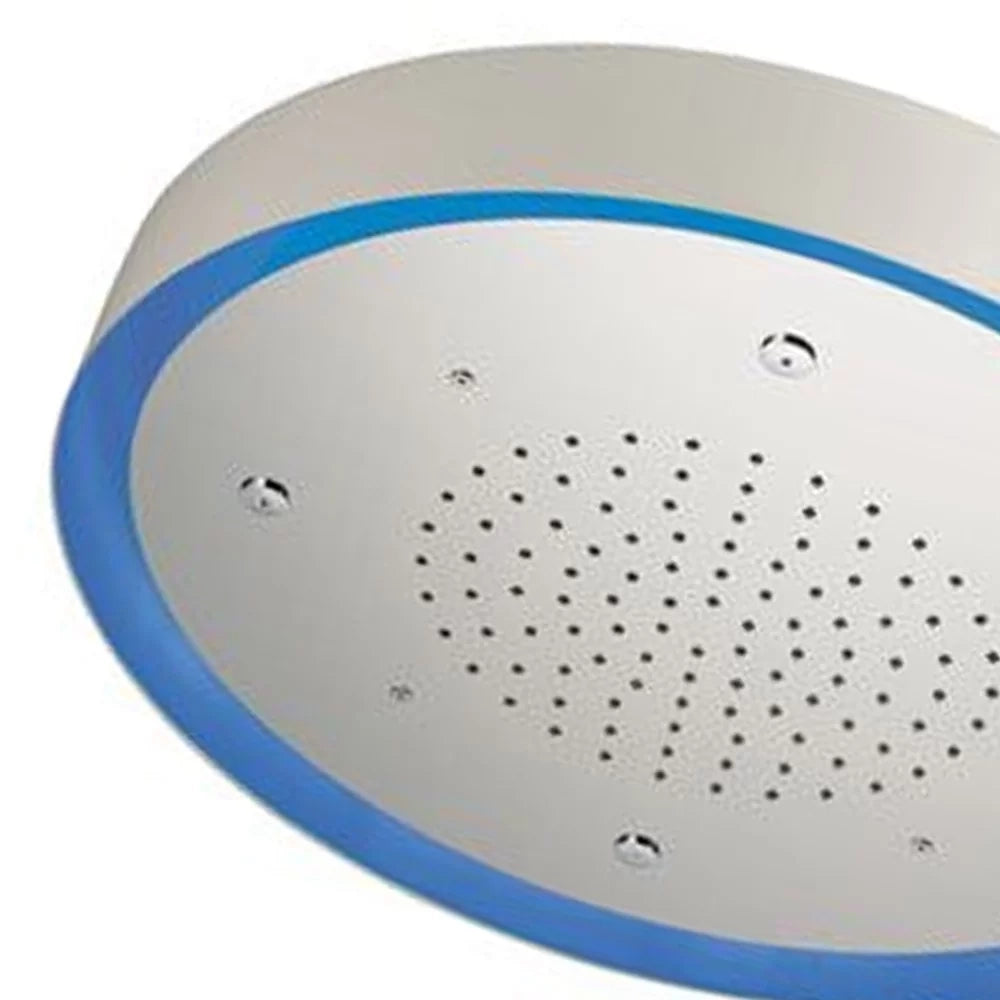 Soffione a soffitto 2 getti con led e diametro di 57 cm