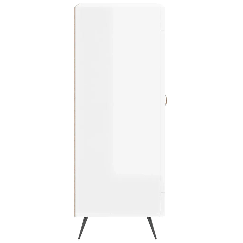 Credenza-Buffet-Armadio da cucina Bianco Lucido 34,5x34x90 cm in Legno Multistrato 989403