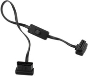 Adattore OBD-II/EOBD Diagnostico 16 Pin con Sostituzione Polare con Interruttore - Estensione Cavo OBD2 Compatibile con Motoveicoli