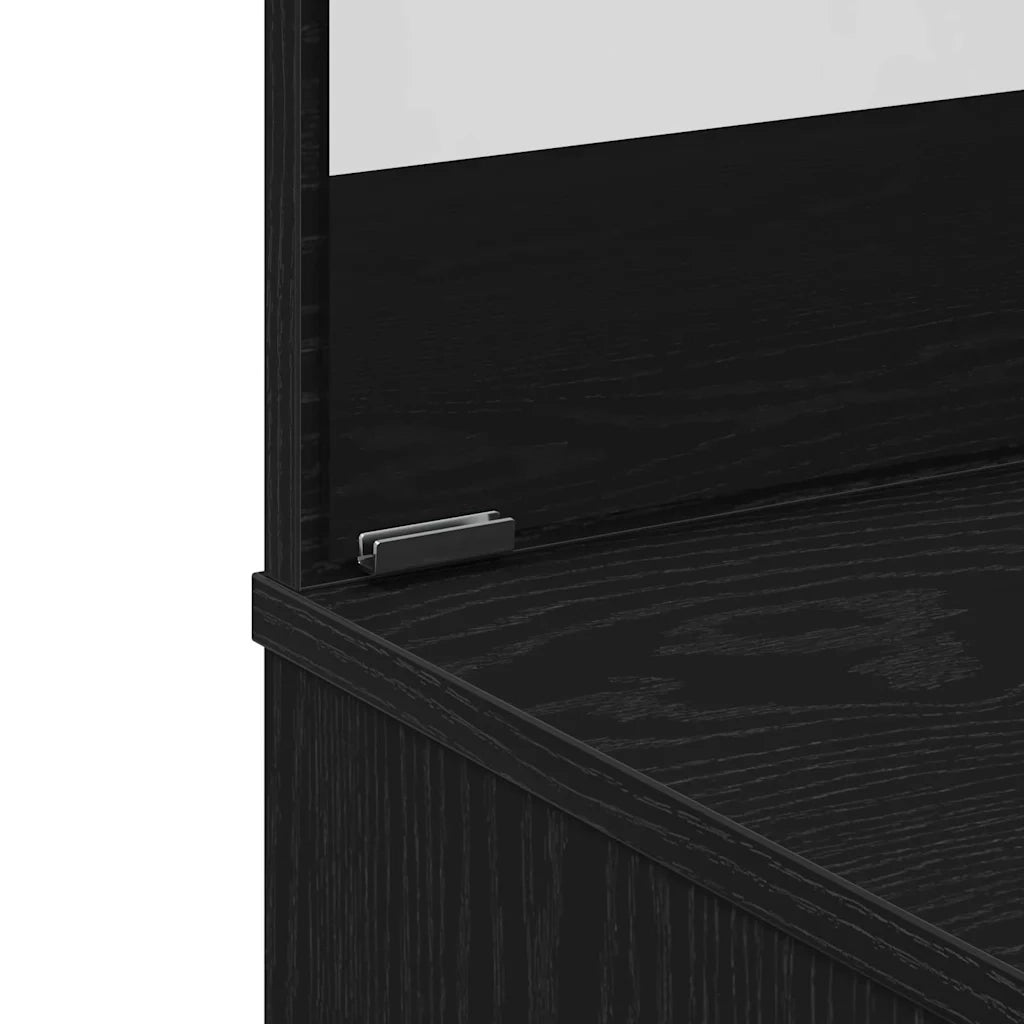 Tavolo da Trucco con cassetto Rovere Nero 74,5 x 40 x 141 cm CFW6819133