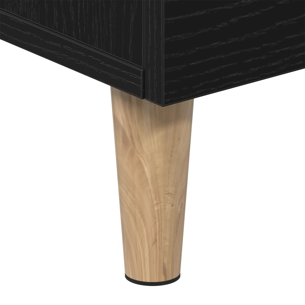 Supporto TV - Rovere Nero, 150x30x50 cm, Realizzato in Legno Ingegnerizzato