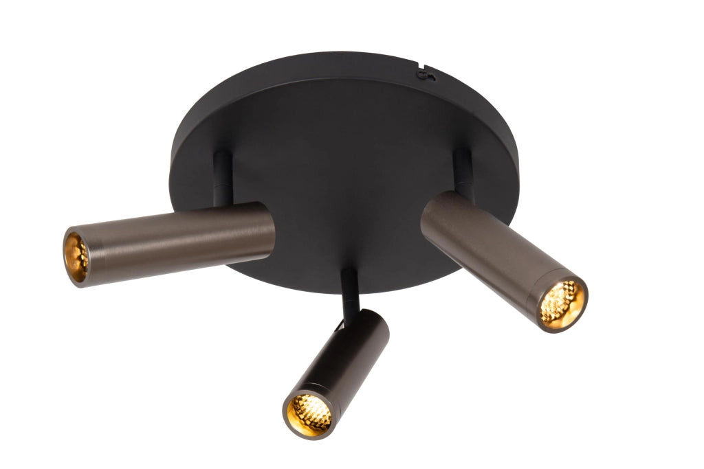 Faretto da soffitto GRADO 3xMR11 grigio nero Lucide
