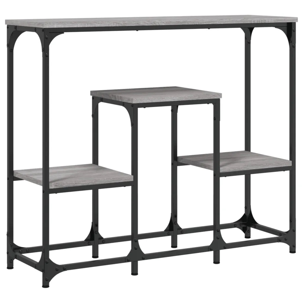 Tavolo Consolle | Tavolo d'Ingresso Grigio Sonoma 89,5x28x76cm in Legno Multistrato