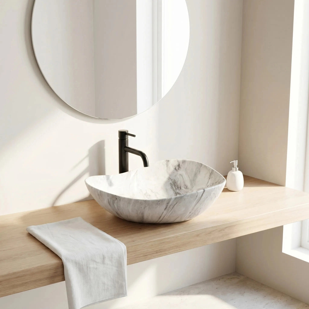 Lavabo Da Appoggio Rea Dora Stone