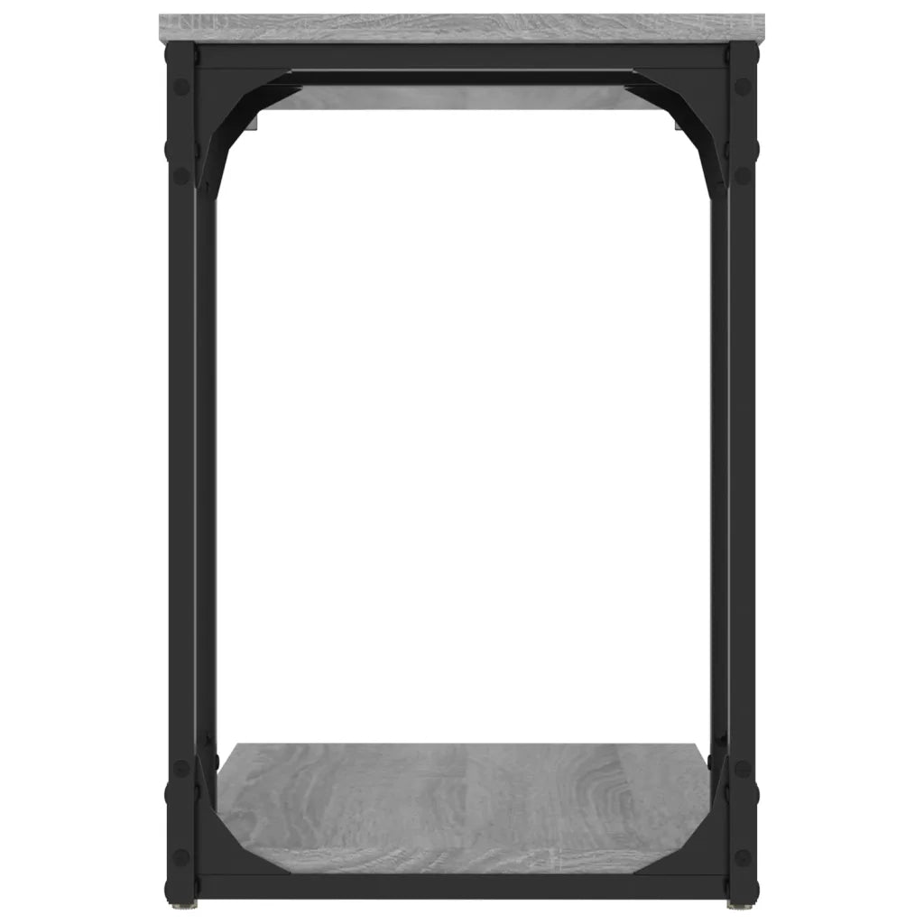 Tavolino Grigio Sonoma 50x35x52 cm in Legno Multistrato