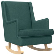 Sedia a dondolo Verde Scuro 62 x 80 x 85 cm Tessuto