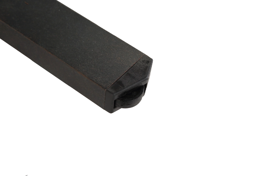 Tavolino laterale 45x45x47 cm; resistente a ruggine e intemperie; alluminio; marrone scuro