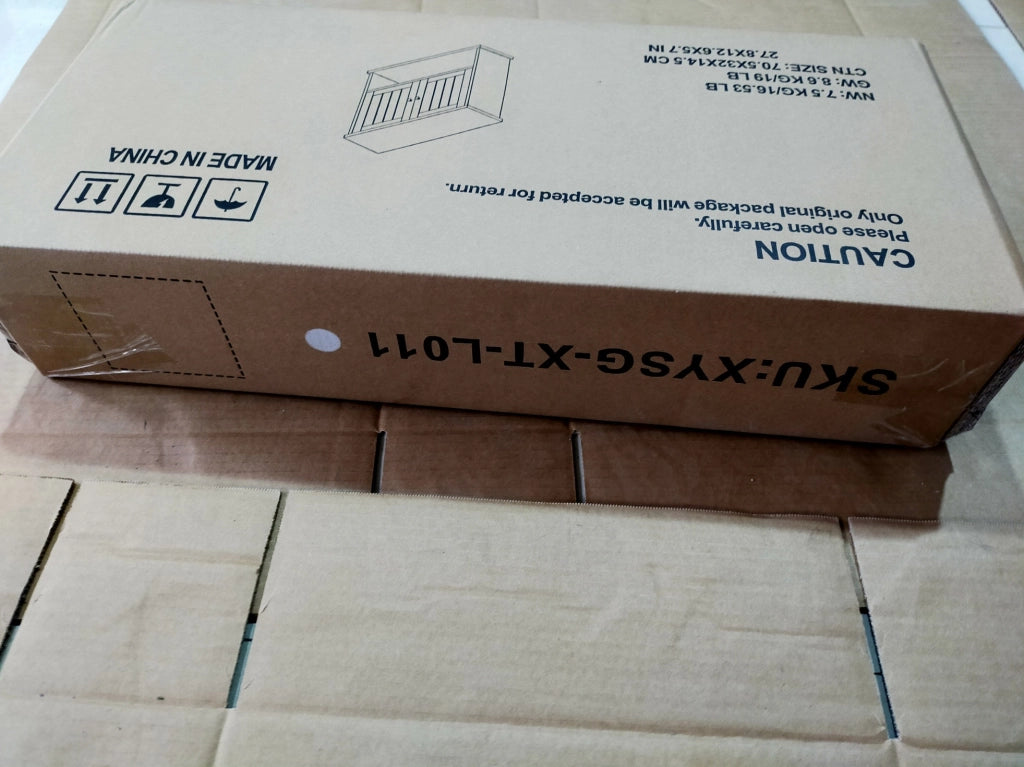 Mobile bagno pensile ULEVR in MDF bianco con ripiani regolabili e vano aperto