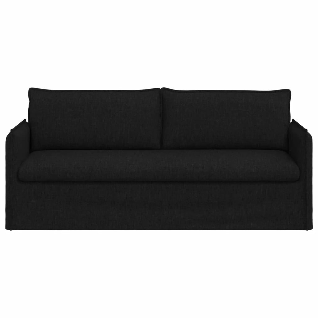 Divano Nero 196 x 82 x 85 cm Tessuto