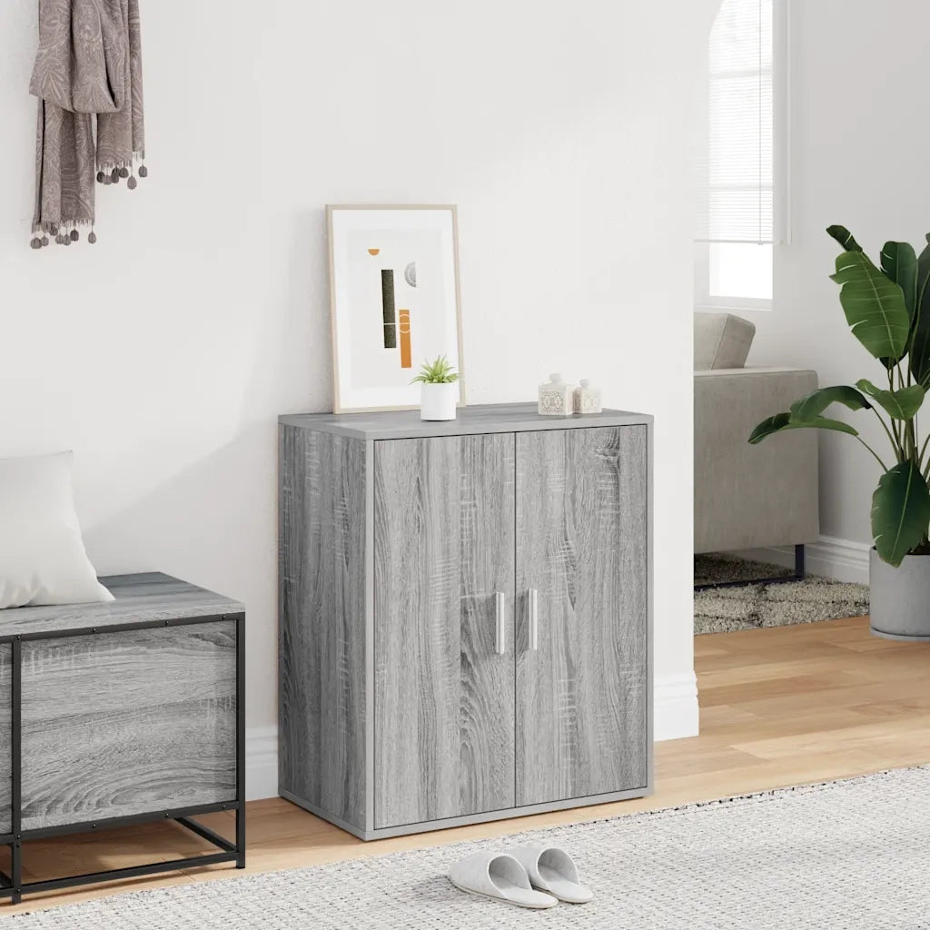 Scarpiera Grigio Sonoma 60x35x70 cm in Legno Multistrato